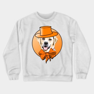 Cool Labrador in Top Hat and Bow Tie! Especially for Labrador Retriever owners! Crewneck Sweatshirt